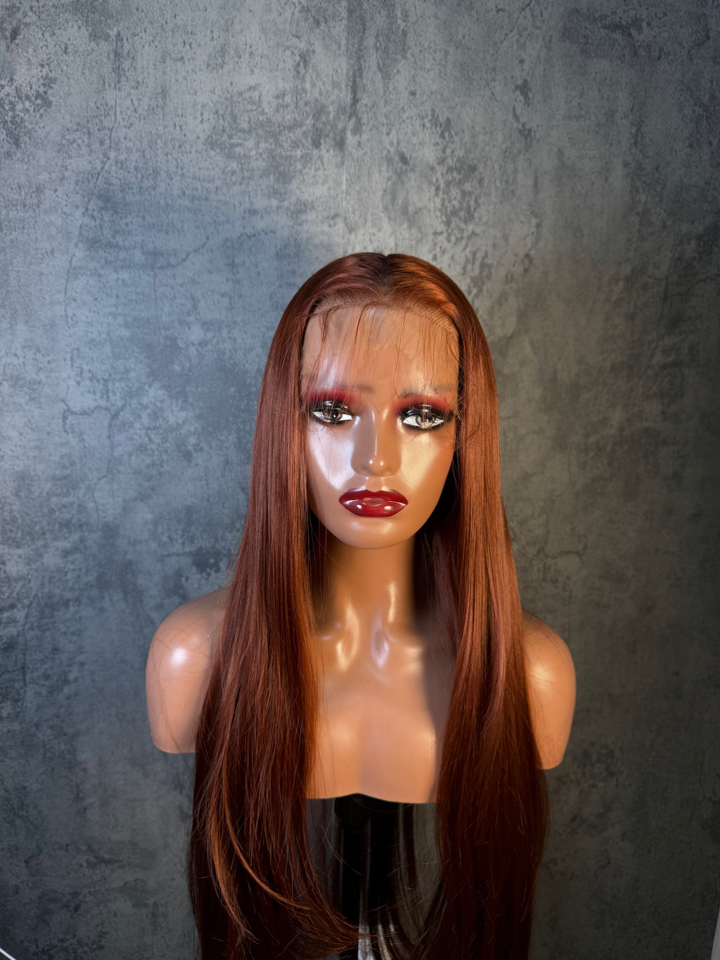 Perruque lisse ginger