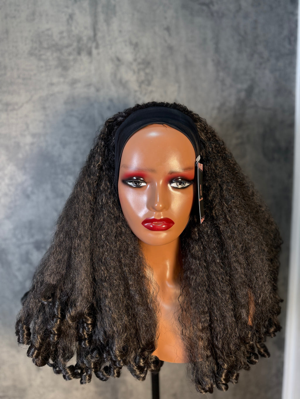Perruque bandeau afro