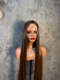 Blend hair premium marron chaud lisse