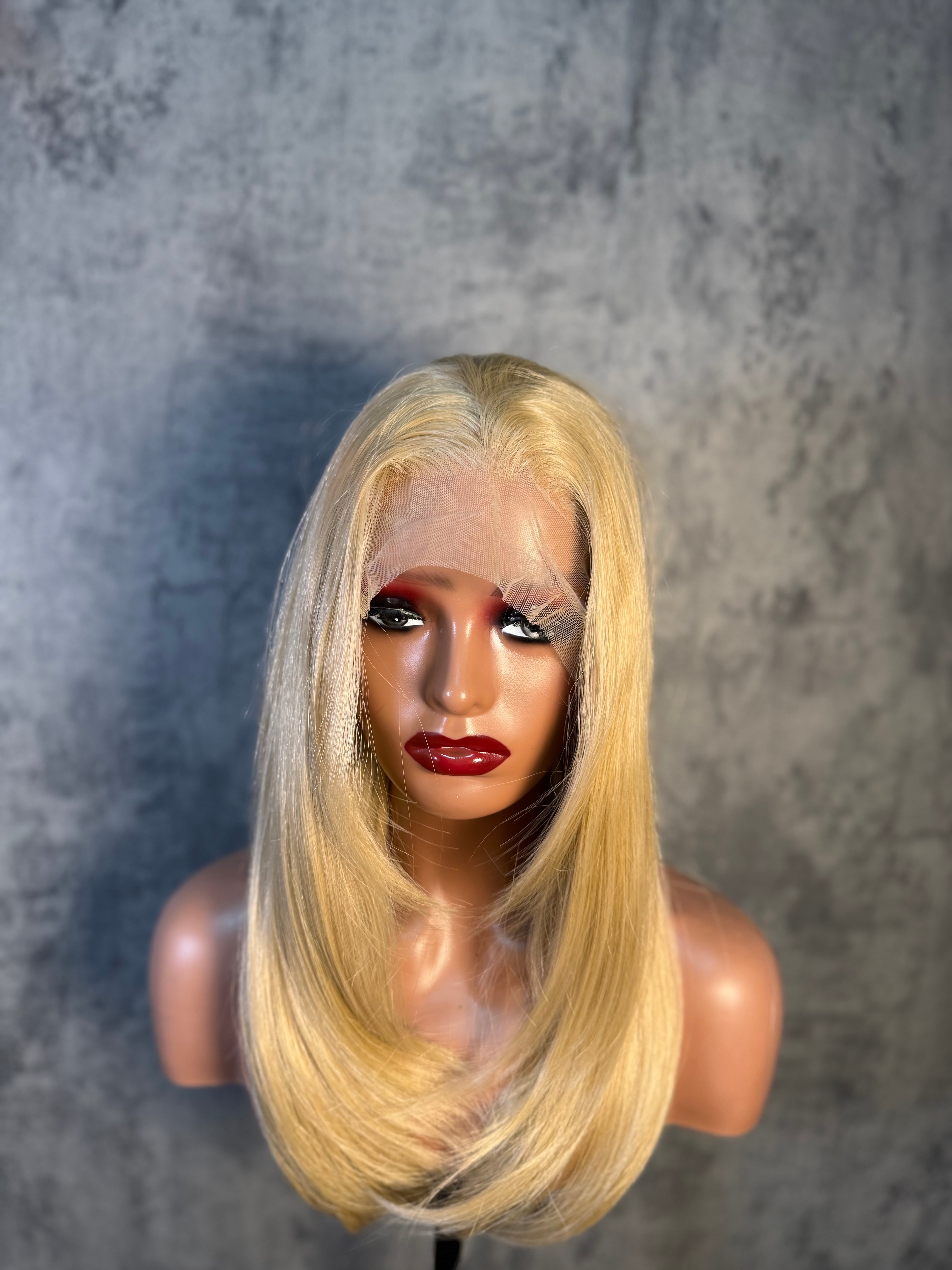 Blend hair premium blonde pale à layers plongeant