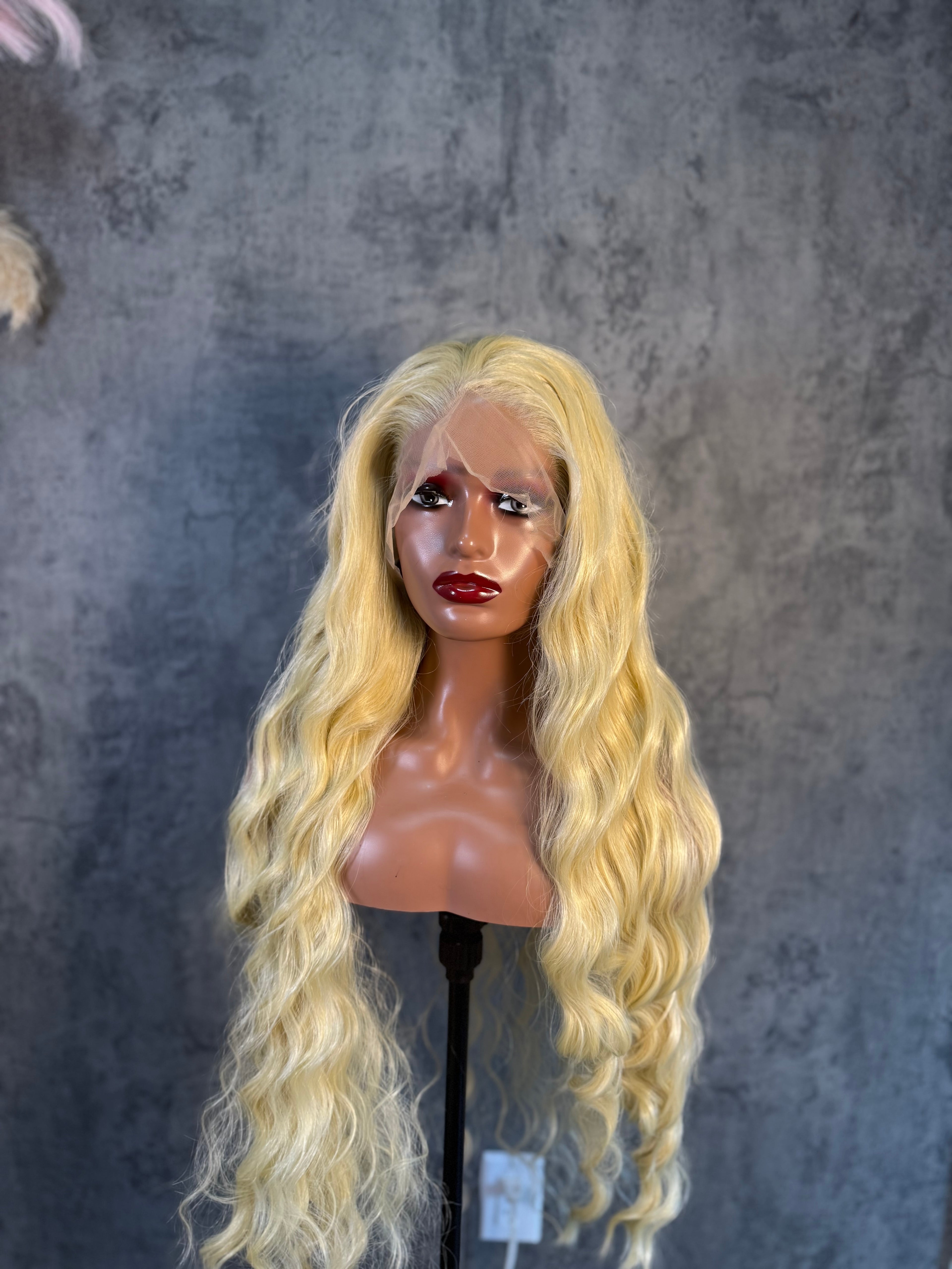 Blend hair premium blonde pale body wave