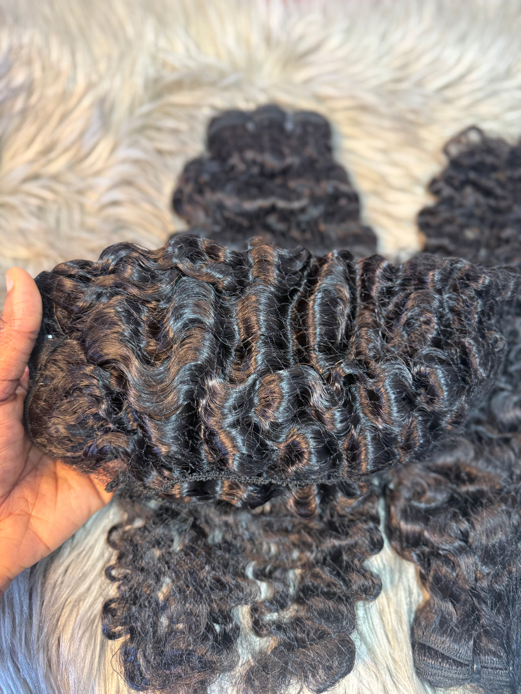 3 boules de tissage burmese curly