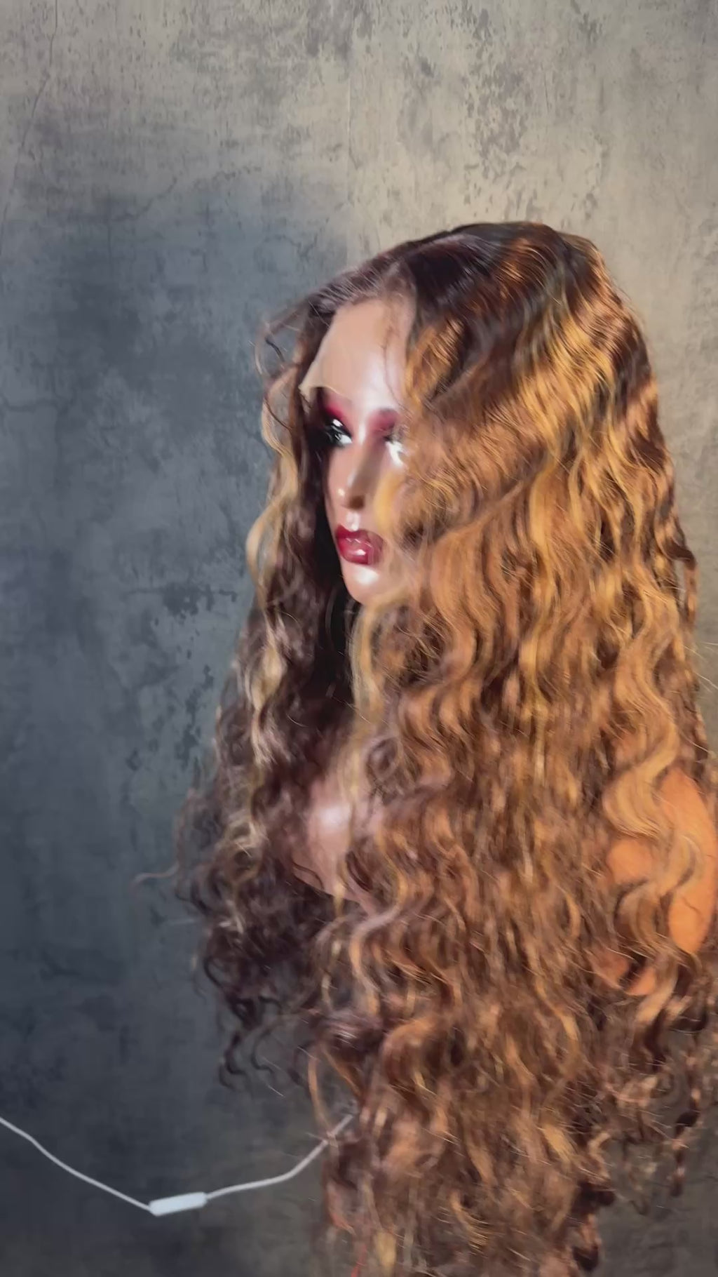 Perruque ombre miel