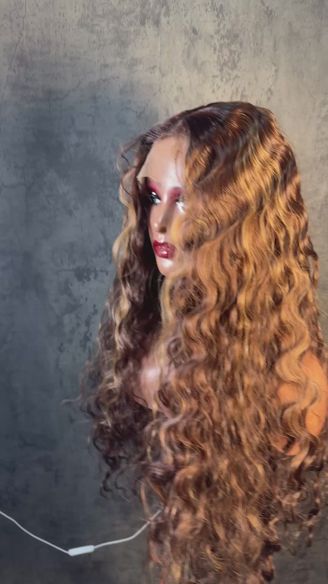 Perruque ombre miel